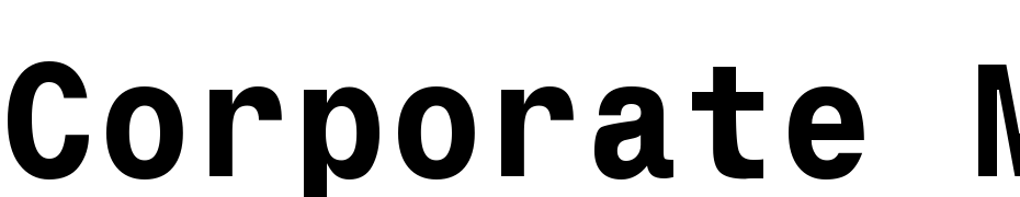 Corporate Mono Bold Font Download Free